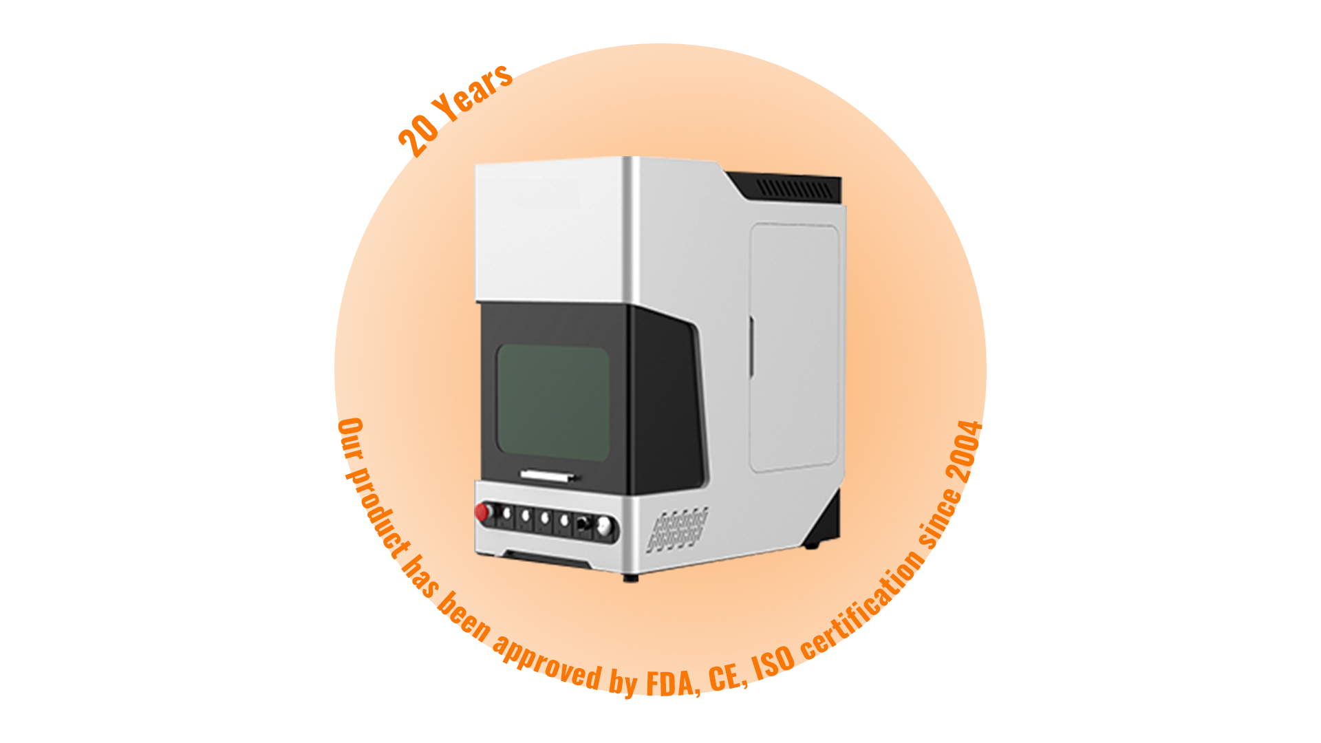 Mini Type Enclosed Fiber Laser Marking Machine