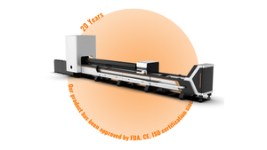 Metal Tube Pipe Fiber Laser Cutting Machine Price 1000W 