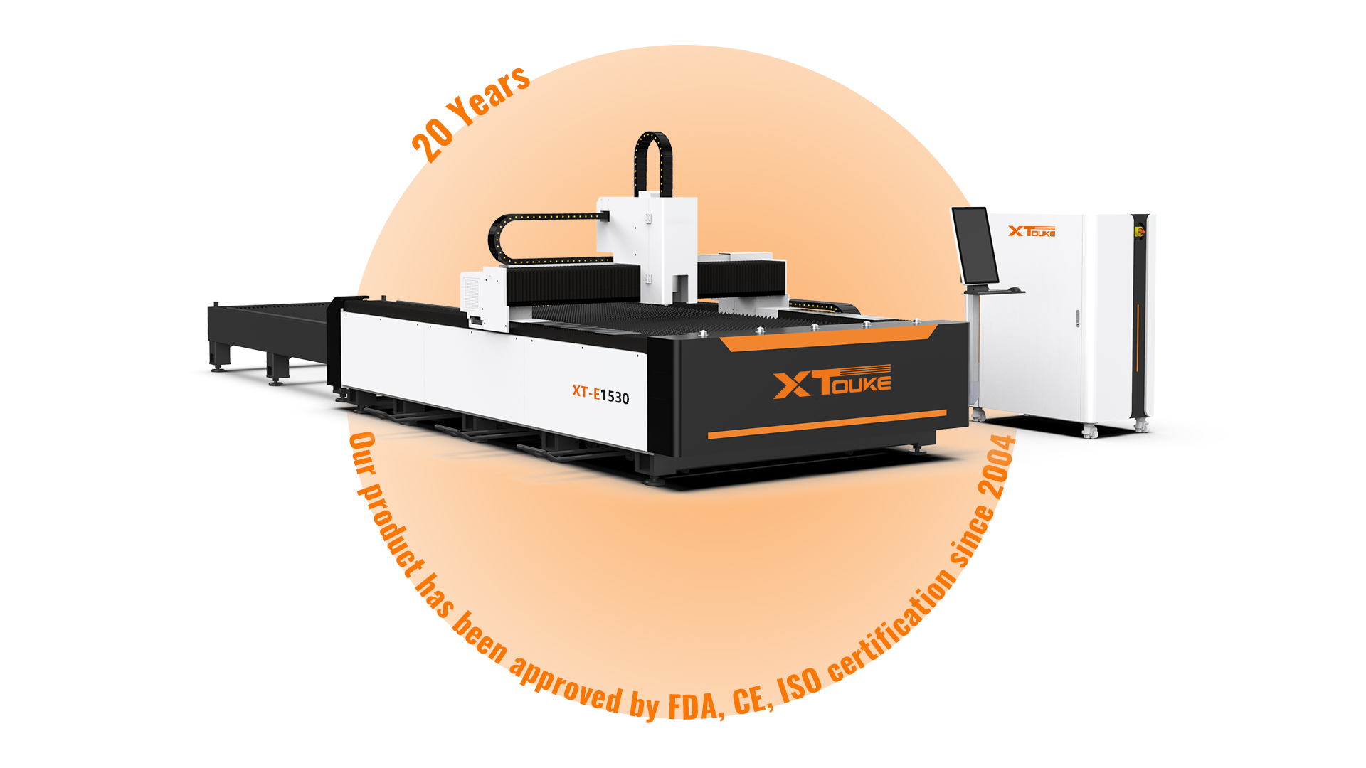 Open Type Fiber Laser Cutting Machine with exchange table XT-E1530