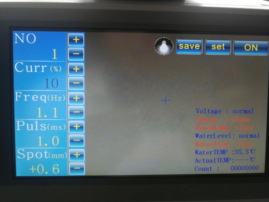 English system for jewelry welding machine