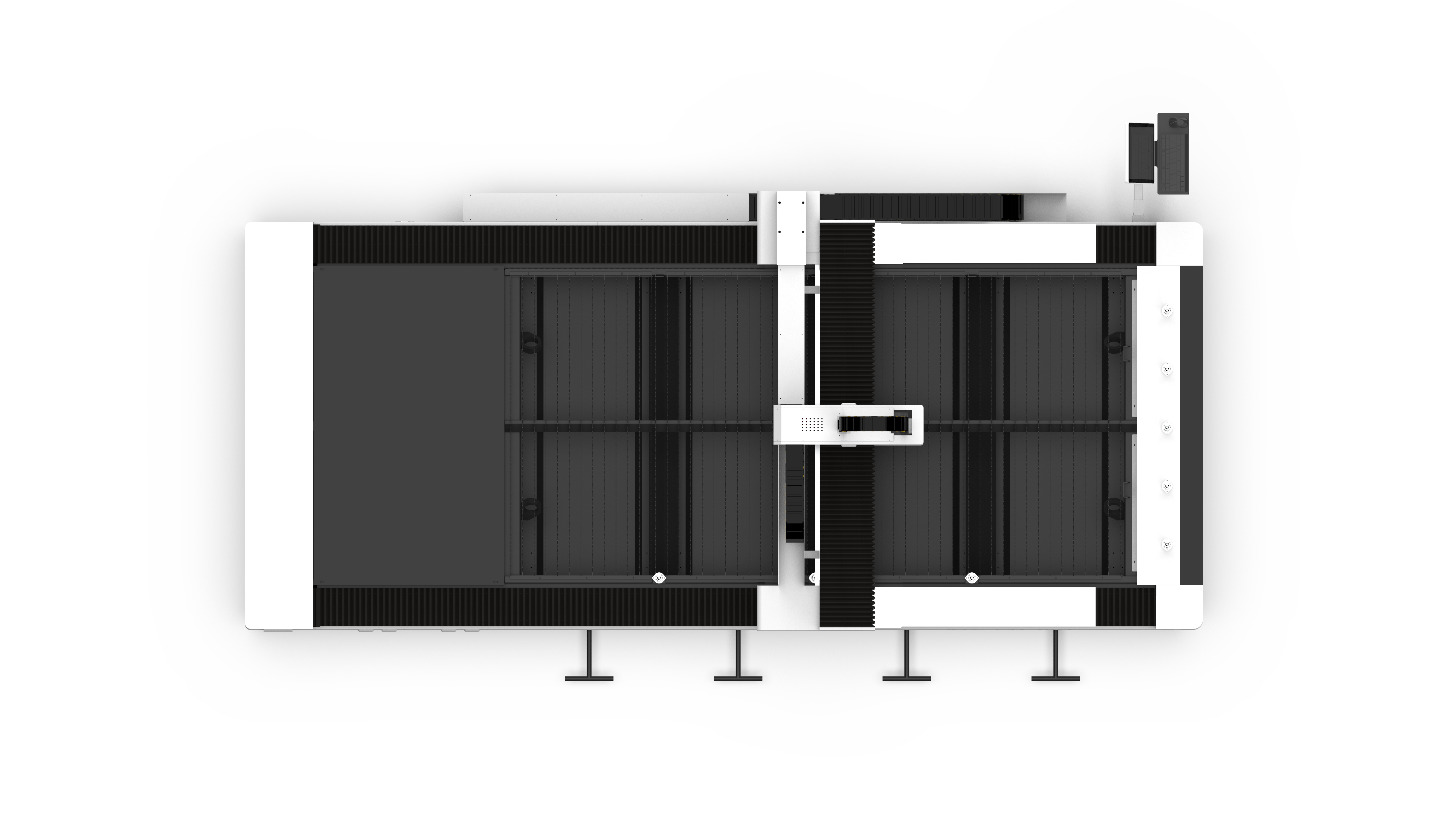 Economical fiber laser cutting machine for metal sheet S series